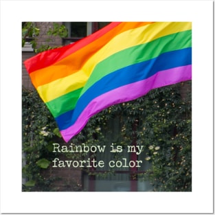 Positive Rainbow Pride Gift Quote Decor Colorful Image LGBTQ Posters and Art